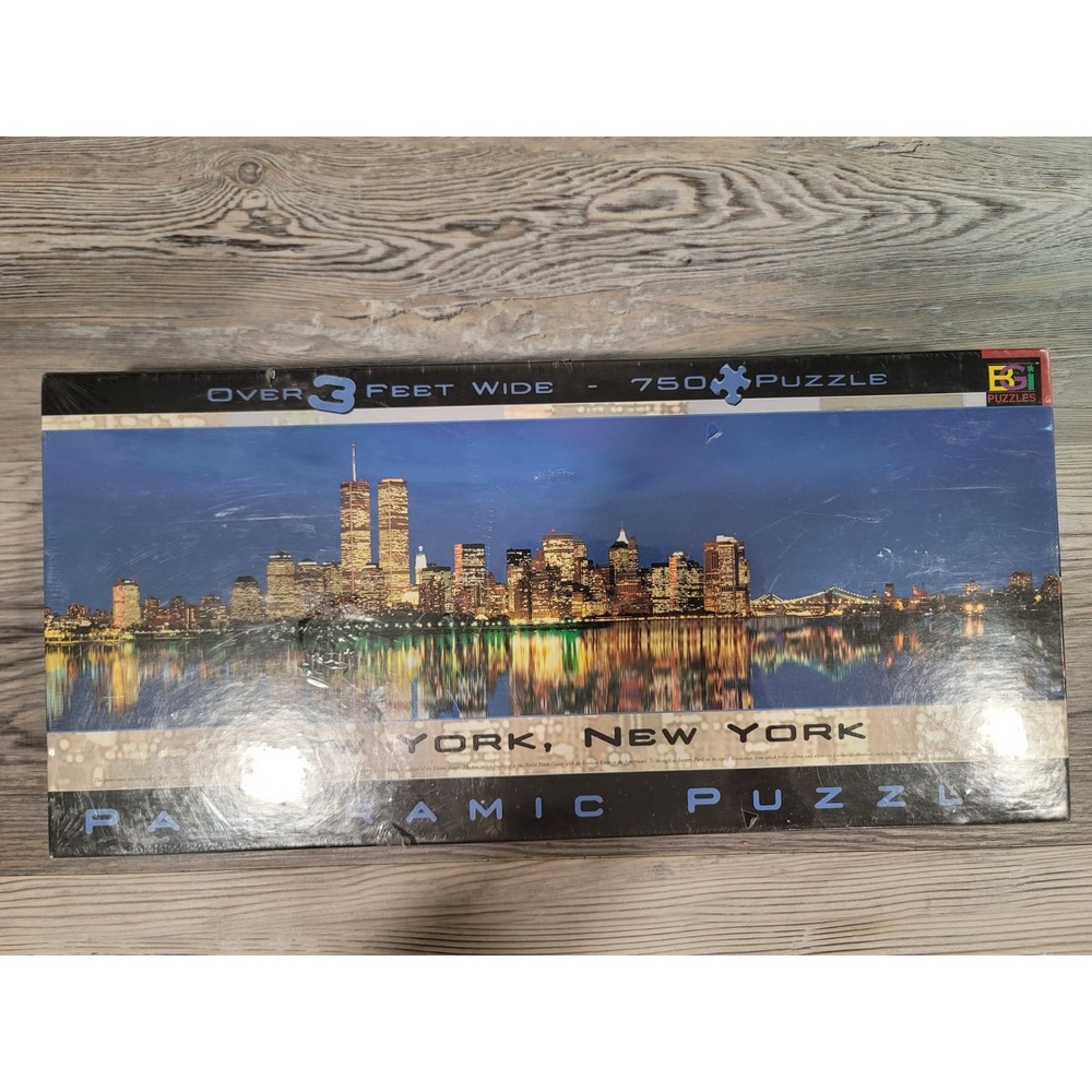 New York, New York Panoramic Puzzle 3 feet wide 750 pc New Sealed, Buffalo Games